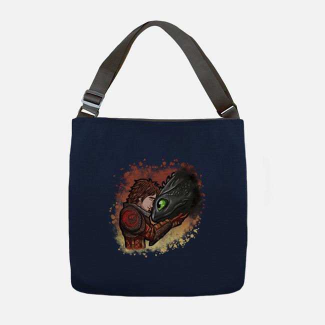 My Dragon Friend-None-Adjustable Tote-Bag-nickzzarto