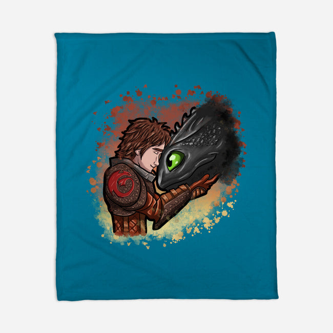 My Dragon Friend-None-Fleece-Blanket-nickzzarto