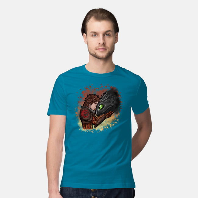 My Dragon Friend-Mens-Premium-Tee-nickzzarto