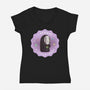 I Deserve A Little Treat-Womens-V-Neck-Tee-Roots And Shade