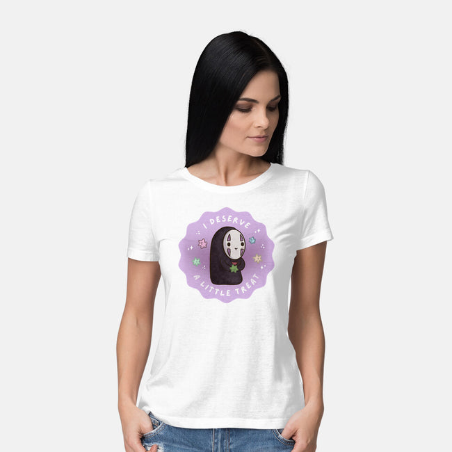 I Deserve A Little Treat-Womens-Basic-Tee-Roots And Shade