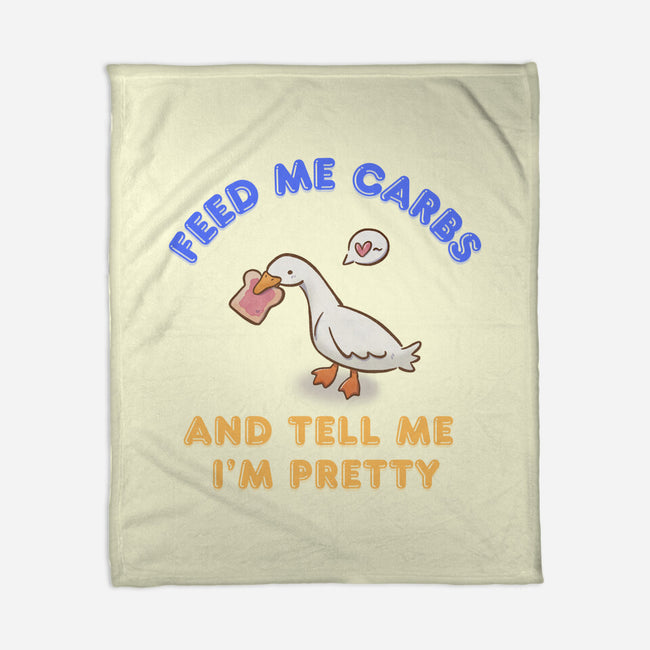 Feed Me Carbs-None-Fleece-Blanket-Roots And Shade