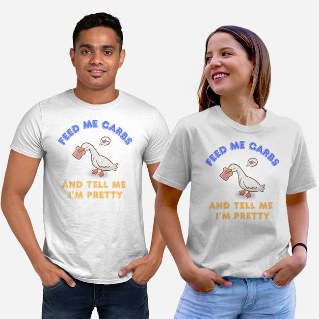Feed Me Carbs-Unisex-Basic-Tee-Roots And Shade