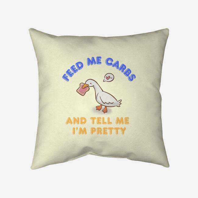 Feed Me Carbs-None-Removable Cover w Insert-Throw Pillow-Roots And Shade