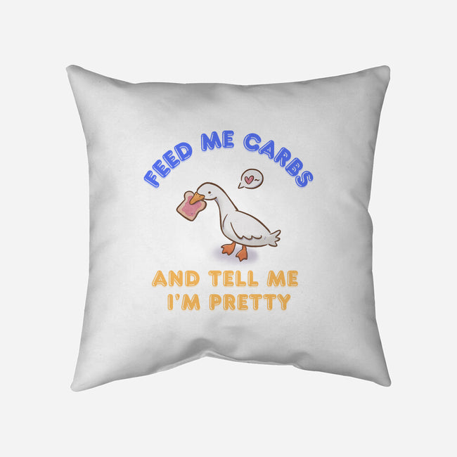 Feed Me Carbs-None-Removable Cover w Insert-Throw Pillow-Roots And Shade