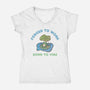 Born To Vibe-Womens-V-Neck-Tee-Roots And Shade