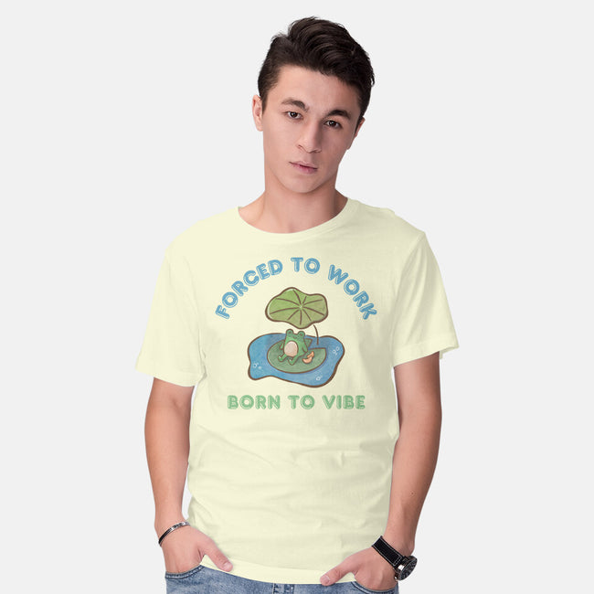 Born To Vibe-Mens-Basic-Tee-Roots And Shade