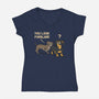 You Look Familiar-Womens-V-Neck-Tee-zascanauta