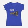You Look Familiar-Womens-V-Neck-Tee-zascanauta