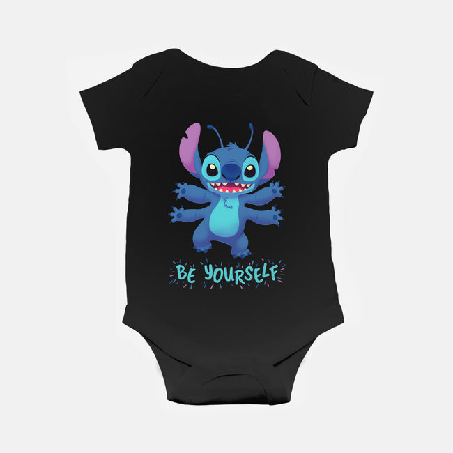 Be Yourself-Baby-Basic-Onesie-Geekydog