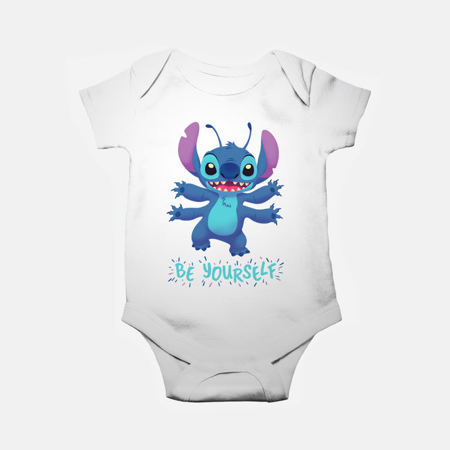 Be Yourself-Baby-Basic-Onesie-Geekydog