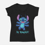 Be Yourself-Womens-V-Neck-Tee-Geekydog