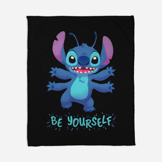 Be Yourself-None-Fleece-Blanket-Geekydog