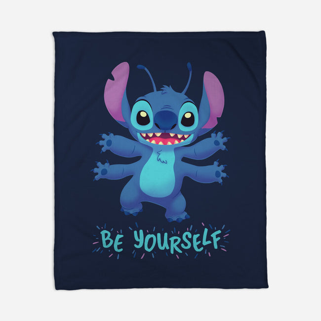 Be Yourself-None-Fleece-Blanket-Geekydog