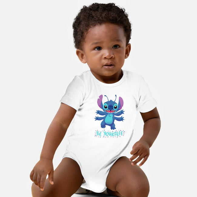 Be Yourself-Baby-Basic-Onesie-Geekydog
