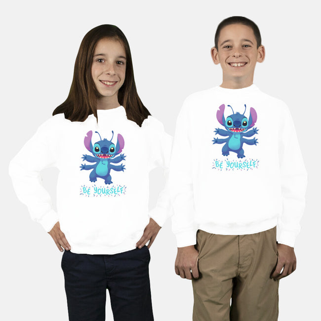Be Yourself-Youth-Crew Neck-Sweatshirt-Geekydog