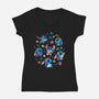 An Alien's Day-Womens-V-Neck-Tee-Geekydog