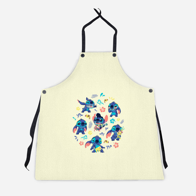An Alien's Day-Unisex-Kitchen-Apron-Geekydog
