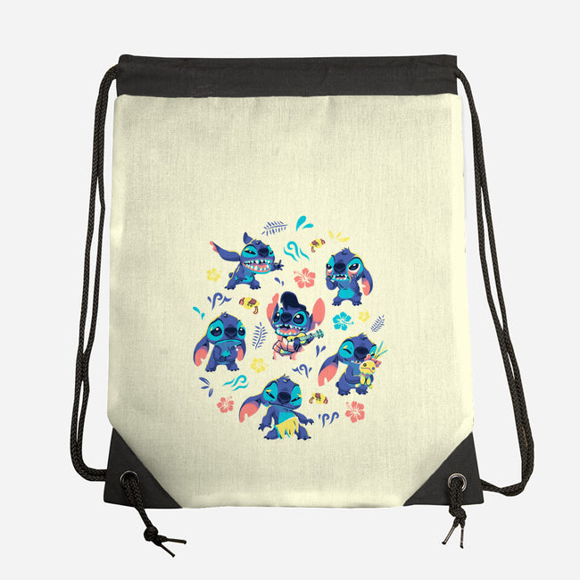 An Alien's Day-None-Drawstring-Bag-Geekydog