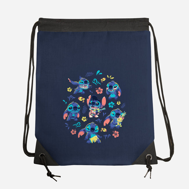 An Alien's Day-None-Drawstring-Bag-Geekydog