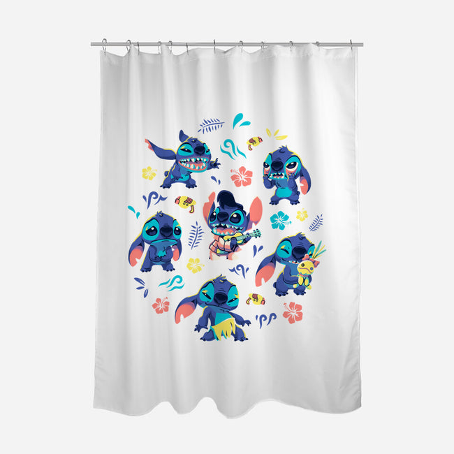 An Alien's Day-None-Polyester-Shower Curtain-Geekydog