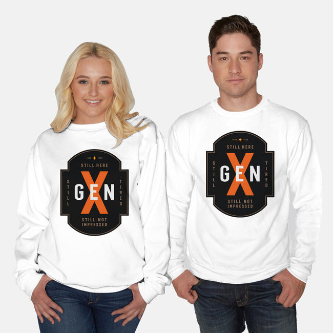 Still Not Impressed-Unisex-Crew Neck-Sweatshirt-BadBox