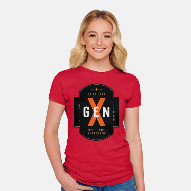 Still Not Impressed-Womens-Fitted-Tee-BadBox