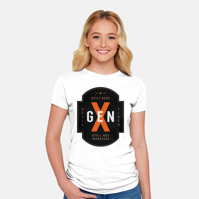 Still Not Impressed-Womens-Fitted-Tee-BadBox