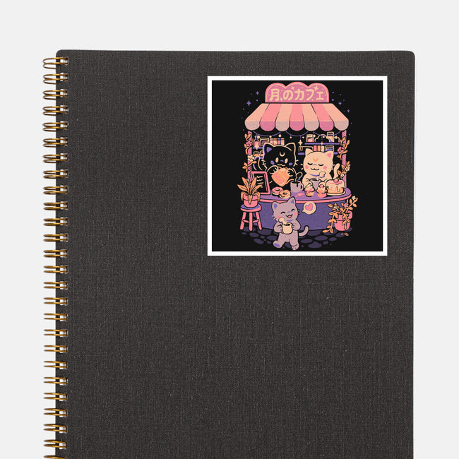 Moon Cafe-None-Glossy-Sticker-eduely