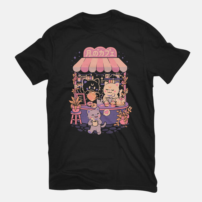 Moon Cafe-Womens-Fitted-Tee-eduely