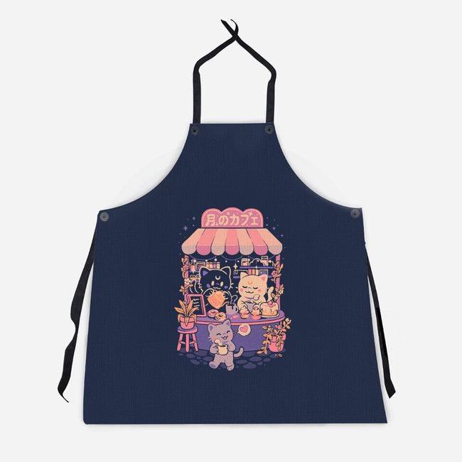 Moon Cafe-Unisex-Kitchen-Apron-eduely