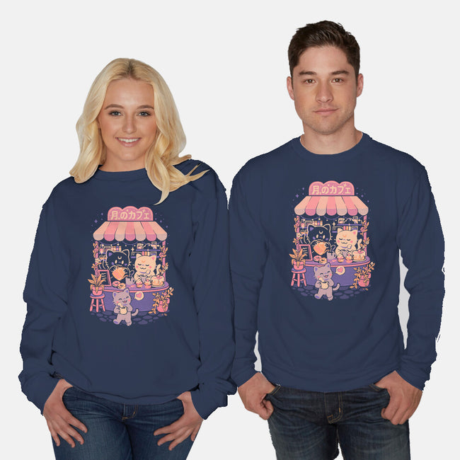 Moon Cafe-Unisex-Crew Neck-Sweatshirt-eduely