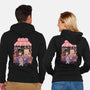 Moon Cafe-Unisex-Zip-Up-Sweatshirt-eduely