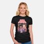 Moon Cafe-Womens-Fitted-Tee-eduely