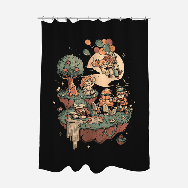 Chrono Island-None-Polyester-Shower Curtain-eduely