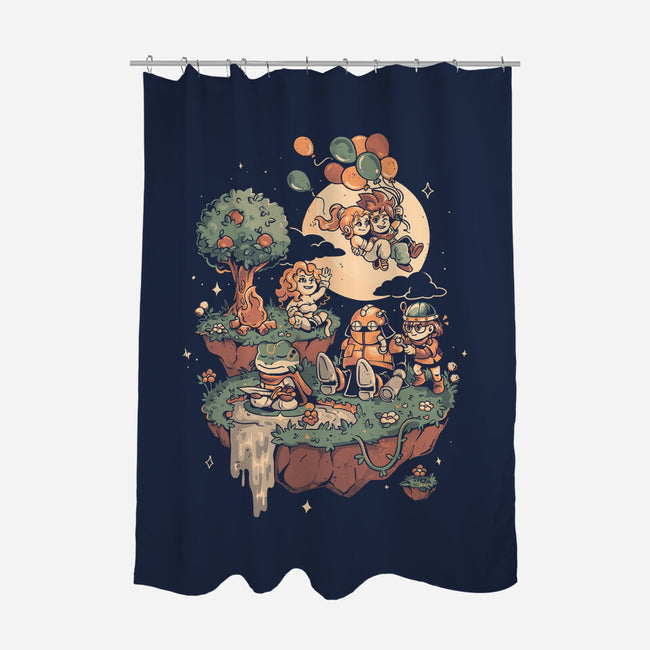 Chrono Island-None-Polyester-Shower Curtain-eduely