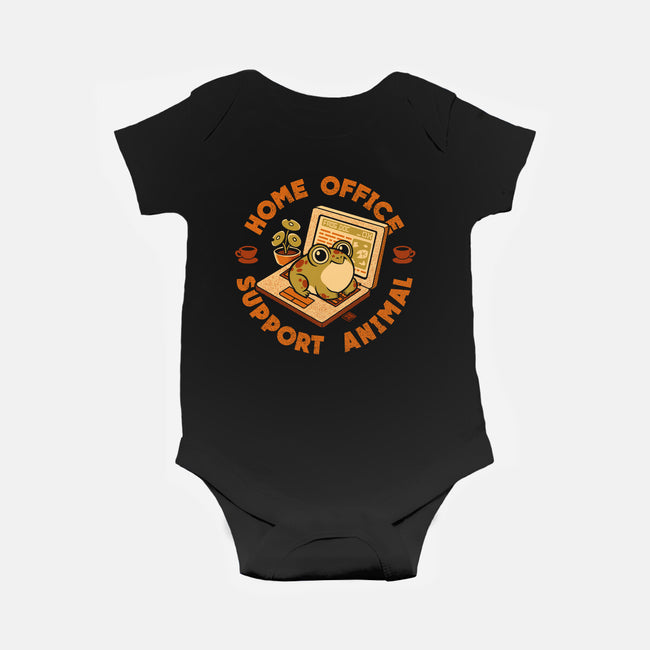 Home Office Support Animal Frog-Baby-Basic-Onesie-worlddominationforcats