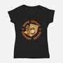 Home Office Support Animal Frog-Womens-V-Neck-Tee-worlddominationforcats