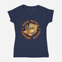 Home Office Support Animal Frog-Womens-V-Neck-Tee-worlddominationforcats