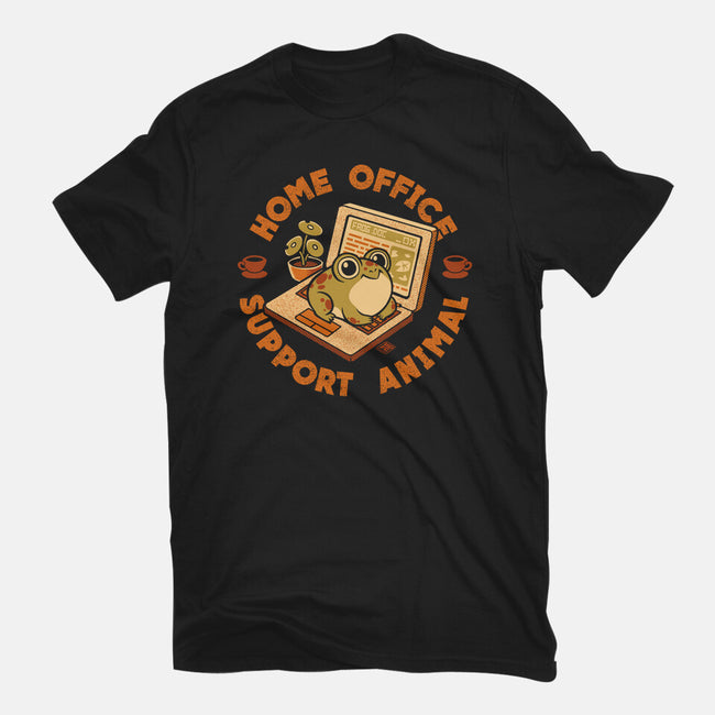 Home Office Support Animal Frog-Womens-Basic-Tee-worlddominationforcats