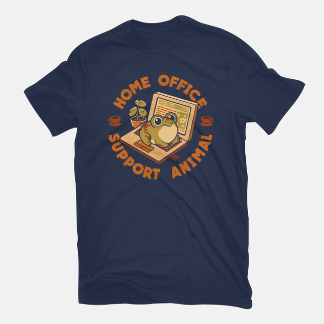 Home Office Support Animal Frog-Womens-Basic-Tee-worlddominationforcats