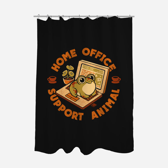 Home Office Support Animal Frog-None-Polyester-Shower Curtain-worlddominationforcats
