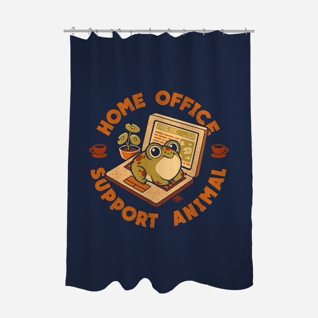 Home Office Support Animal Frog-None-Polyester-Shower Curtain-worlddominationforcats