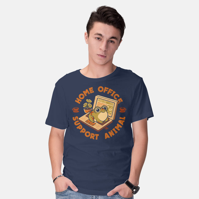 Home Office Support Animal Frog-Mens-Basic-Tee-worlddominationforcats