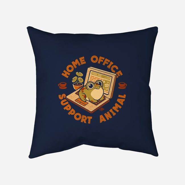 Home Office Support Animal Frog-None-Removable Cover w Insert-Throw Pillow-worlddominationforcats