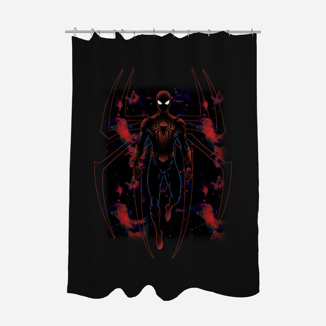 Spider Shadow Nebula-None-Polyester-Shower Curtain-Astrobot Invention