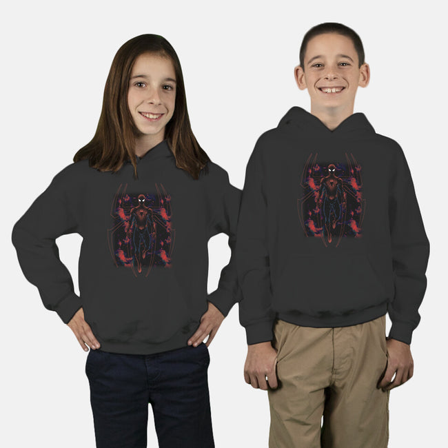 Spider Shadow Nebula-Youth-Pullover-Sweatshirt-Astrobot Invention