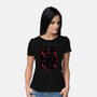 Spider Shadow Nebula-Womens-Basic-Tee-Astrobot Invention