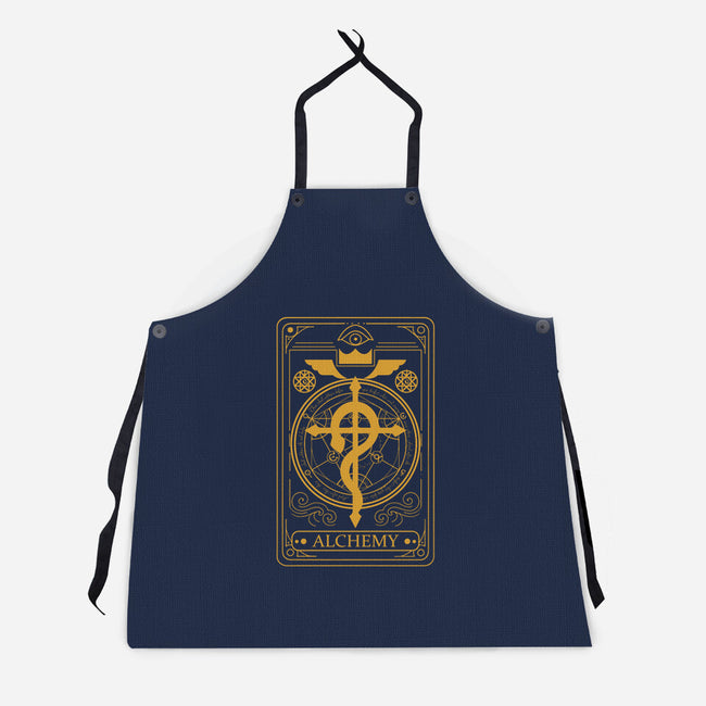 Tarot Of Alchemy-Unisex-Kitchen-Apron-fanfabio