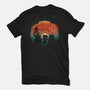 Dinosaur Game-Womens-Fitted-Tee-dandingeroz